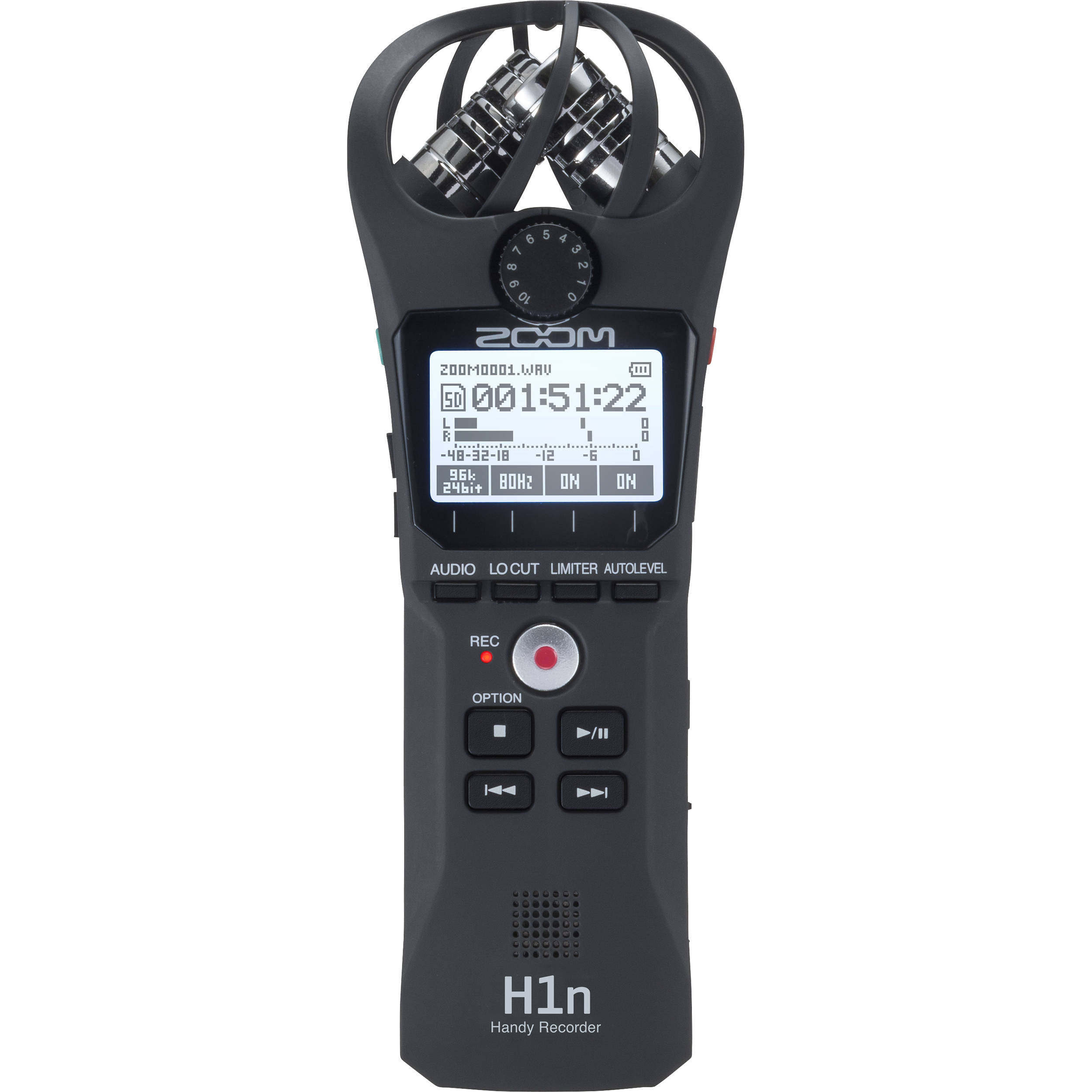 Zoom H1n 2-Input / 2-Track Portable Handy Recorder ZH1N B&H