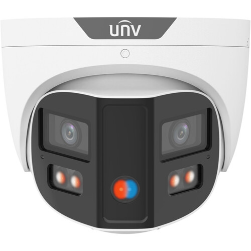 Uniview ColorHunter 8MP Outdoor Network Turret Camera with Night Vision & Warning Lights (dual 2.8mm lens) (IPC3K28SE-ADF28KMC-DL-I0)