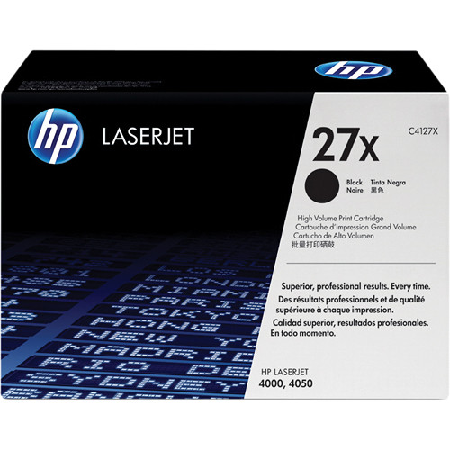 HP 27X Black LaserJet Toner Cartridge C4127X B\u0026H Photo Video
