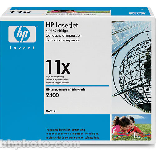 HP LaserJet 11X Black Toner Cartridge Q6511X B\u0026H Photo Video