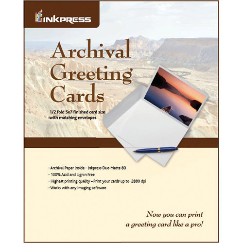 Inkpress Media Prescored Archival Greeting Card Paper
