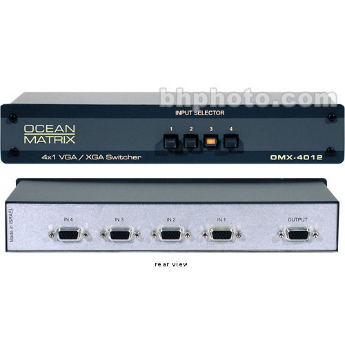 Ocean Matrix OMX 4012 4x1 VGA XGA Passive Switcher OMX 4012