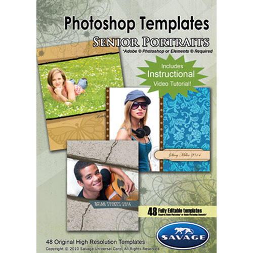 Savage Senior Portrait Templates PST104 B&H Photo Video