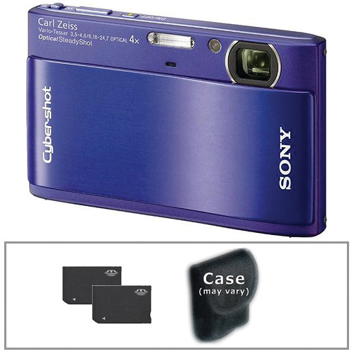 Sony DSCTX1 Cybershot Digital Camera with Accessory Kit (Blue)