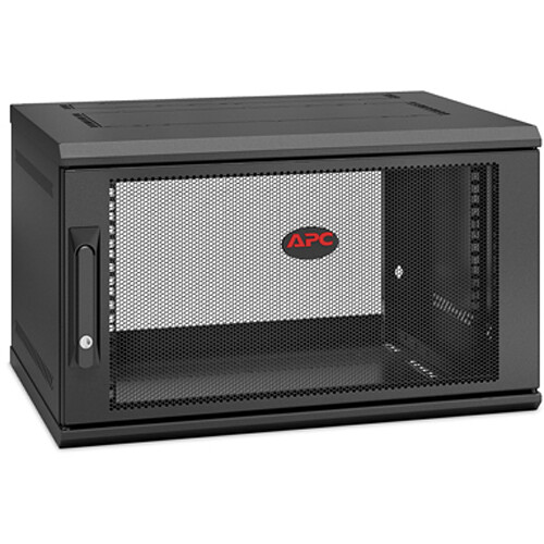 Wall 6 Ru Rack APC NetShelter WX 6U Single-Hinged Wall-Mount Enclosure AR106SH4