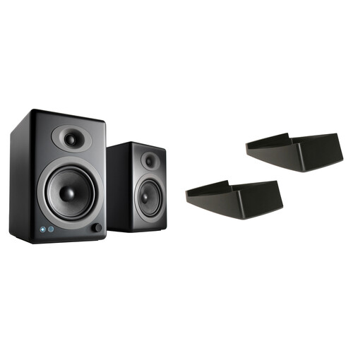 Audioengine A5+ 2-Way Bookshelf Speakers with DS2 Desktop Stands