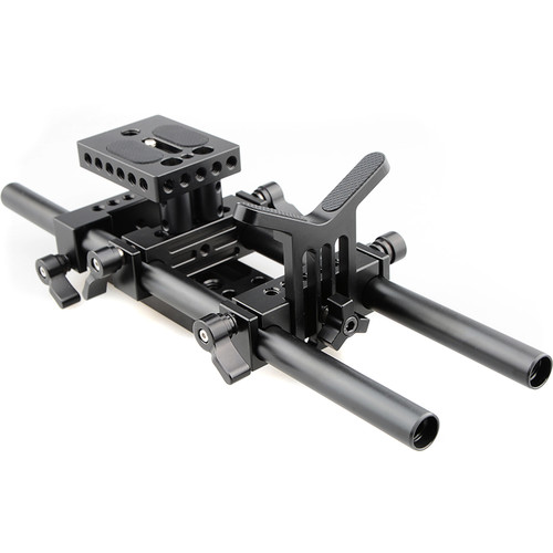 Support Épaule CAMVATE 15mm - Rig DSLR Avec Rosettes - Filetage M6, 31.8mm - Noir