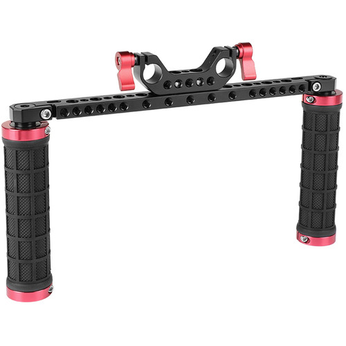 CAMVATE Camera Grip Handvat met staaf klem voor 15mm Rod Rig rail Ondersteuning DSLR Schouder Rig