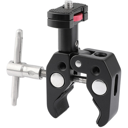 SMALLRIG Morsetto Super Clamp(2 Pacchetti) con Filettature da 1/4 e 3/8 per DJI Ronin, Monitor da Fotocamera, LED Light - 2058