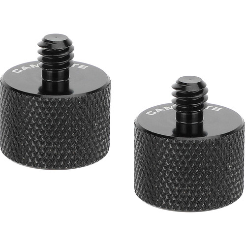 Adaptateur Filetage CAMVATE 1/4-20 Femelle Vers 3/8-16 Mâle - Pour Trépieds Et Plateaux Rapides - Acier Nickelé