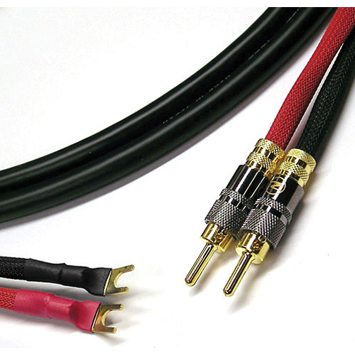Canare 4S11 Hi-Fi Bi-Wire Speaker Cable – 10ft Single Flex Braided With Banana Plugs