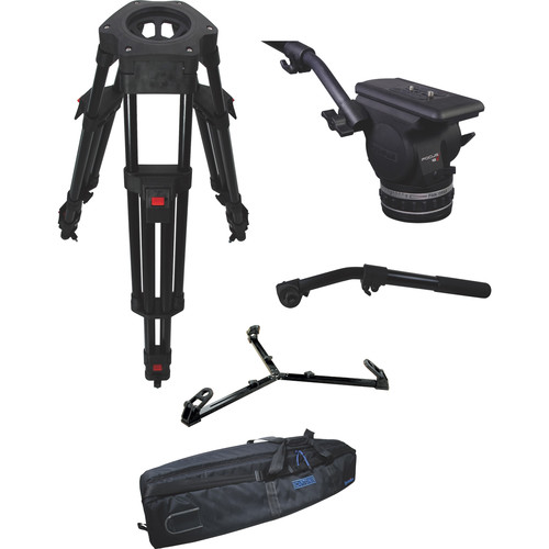 Tête Fluide Professionnelle CARTONI FOCUS F8 – 75mm, Barre Télescopique, Pour Caméra 18lbs