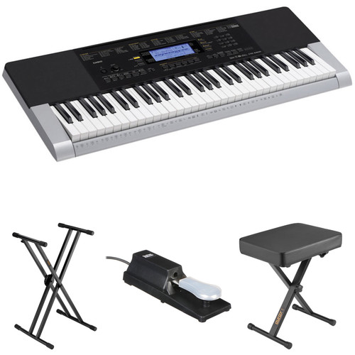 Casio CTK4400 Kit with Stand, Pedal, and Bench B&H Photo