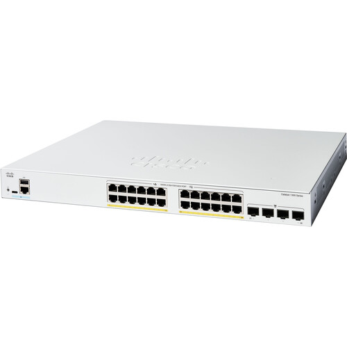 Cisco Catalyst C1300-24FP-4G 24-Port Gigabit PoE+ C1300-24FP-4G