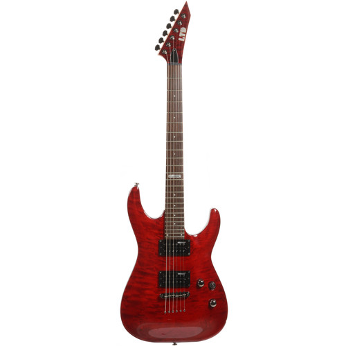 ESP LTD MH100QM NT Electric Guitar LMH100QMNTSTBC B&H Photo