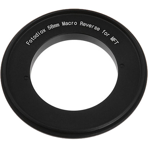 FotodioX 58mm Reverse Mount Macro Adapter REVERSEMOUNT58MMMFT