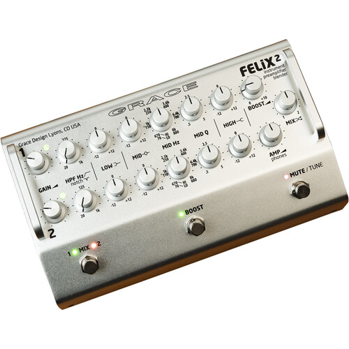 Grace Design Instrument Preamp Blender Silver Finish FELIX 2