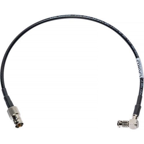 Laird Digital Cinema 4855R Standard BNC Male to Right-Angle HD-BNC 4K 12G-HD-SDI Video Patch Cable (18")