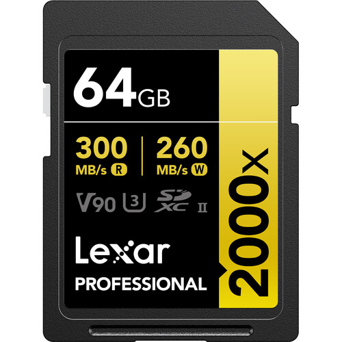 64GB Professional 2000x UHS-II SDXC Memory Card