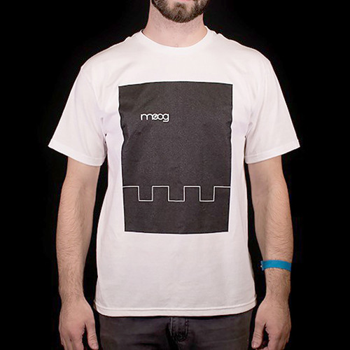 Moog Square Wave White T-Shirt (Large 