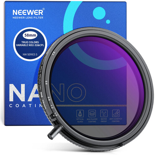 Urth 67mm ND2-32 (1-5 Stops) Variabel ND Filter voor Lens (Plus
