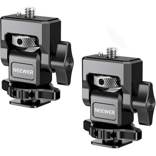 Neewer MA006 Monitor Mount with Cold Shoe Adapter to 1/4"-20 Screw (2-Pack)