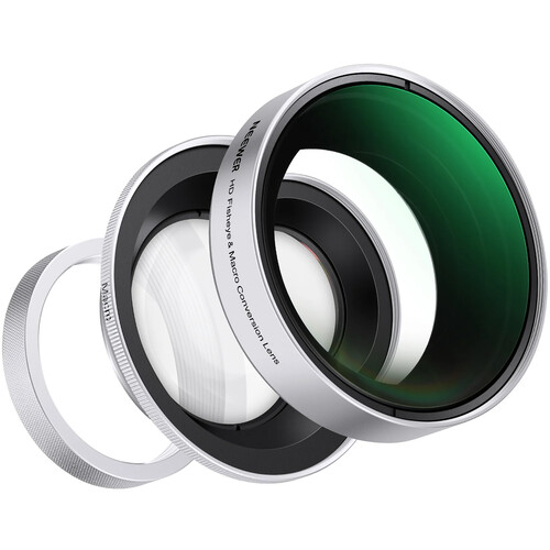 Gimbal Lens Accessoire NEEWER FL-B34 Ensemble D'objectifs Grand Angle 0,75 X Et Macro 2 X Compatibles Avec DJI Osmo Pocket 3 Creator Combo Accessoires, Champ De Vision 108°, Kit D'objectif Macro 3