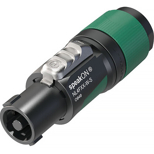 Neutrik SpeakON NL4FXX-W-S/L 4-Pole Connectors – 10-Pack, Black, Made In Netherlands