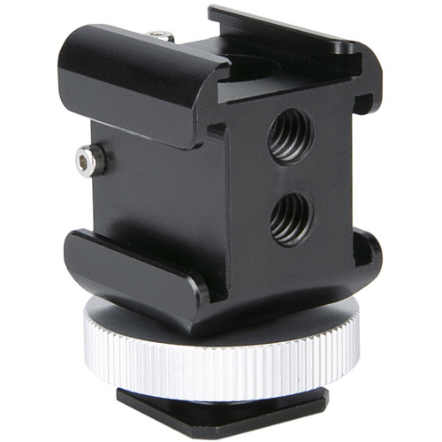 Canon R50 Accessories Suptig 3 Port Cold Shoe Mount With 1/4"-20 Thread For Camera Cage Flash Cold Shoe Extension