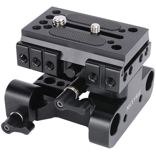 NICEYRIG 15mm Shoulder Pad With Quick Release Plate - Compatible With Manfrotto Tripods & Camera Rigs