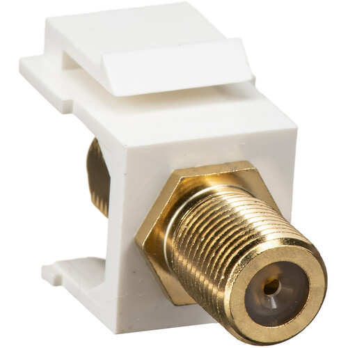 3ft RG59 Coaxial Cable With Gold-Plated F-Type Plugs - Snap-On Punch-In Connectors, R5-P003