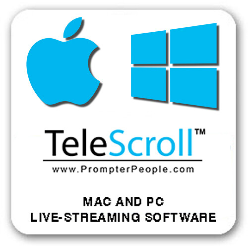 Prompter People TeleScroll Teleprompter Software SWTSCROLL B&H