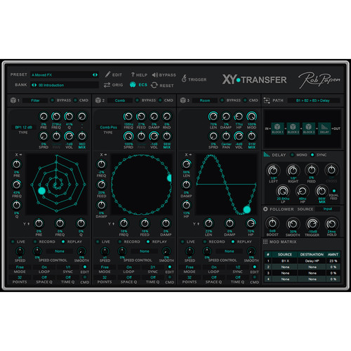 Rob Papen XY Transfer Virtual Filter Bank Software For Sound