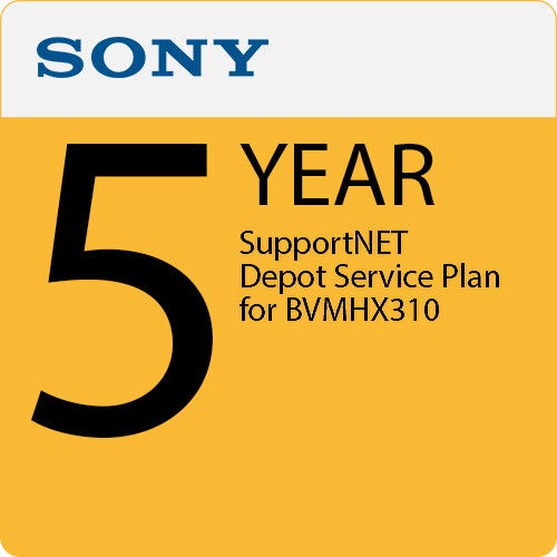 Sony 5-Year SupportNET Depot Service Plan 5YR DEPOT SUPPORTNET