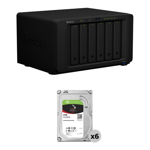 NAS Synology DS1621+ 32GB RAM - 6 Baies - 60To Avec Disques WD Red Plus 10To - Processeur AMD Ryzen