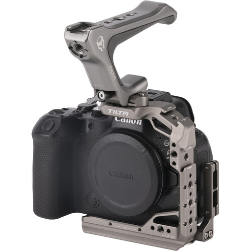 Cage Complète Tilta Pour Canon R5 Mark II - Avec Serre-câble, Récepteur Griffe, Filetages 1/4" Et 3/8" - Noir