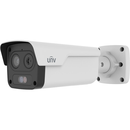 Uniview 4MP Outdoor Network Bullet Camera with Night Vision & 2.8mm Lens (dual light, warning) (IPC2B14SE-ADF28KMC-WP-I1)