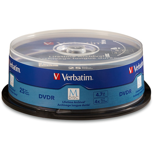 Verbatim M-Disc DVD-R discs