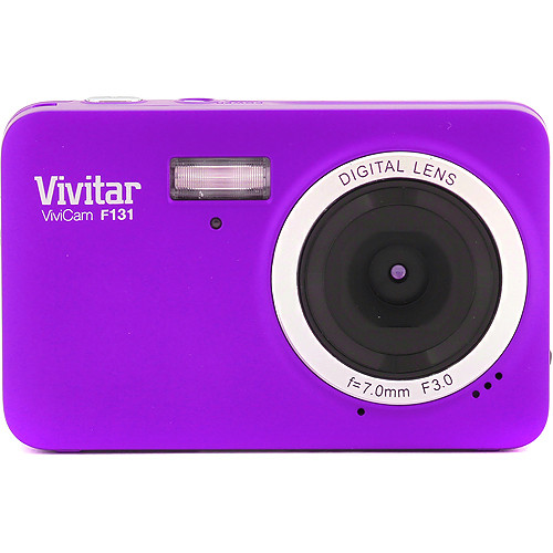 Vivitar ViviCam F131 Digital Camera (Purple) VF131PUR B&H Photo