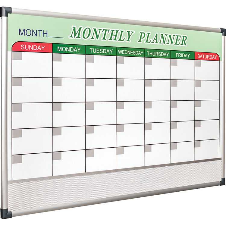 Balt Essentials Magnetic Dry Erase Monthly Planner Board 84257