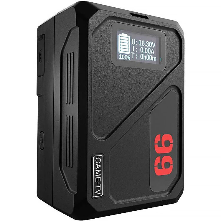 Came-TV MINI50C V-Mount-Akku 3450 MAh 50 Wh 14.4 V, V-Lock Akku Unterstützt 45 W PD USB-C Schnellladung 1 Stunde Mit D Tap/USB A/12 V DC/8.4 V DC/BP/OLED Display Für Kamera, Camcorder, Monitor,Drohnen - View #2