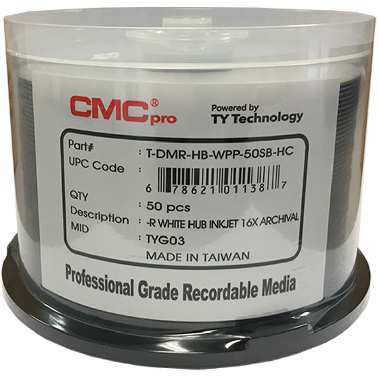 CMC Pro Archival DVD R 4 7GB 16x Dual Silver TDMR HB WPP 50SB HC cmc-pro-archival-dvd-r-4-7gb-16x-dual-silver-tdmr-hb-wpp-50sb-hc