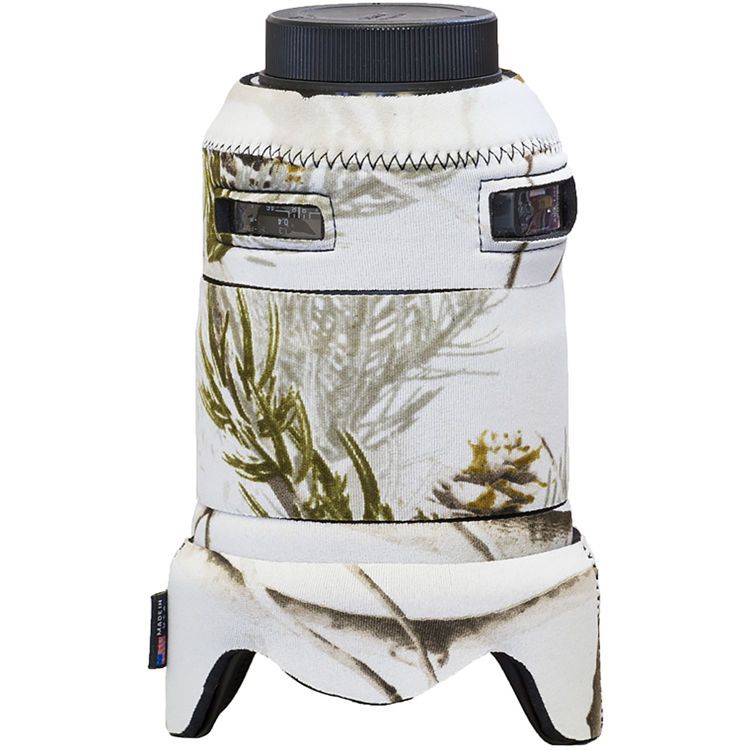 LensCoat Neoprene Lens Cover For Sigma 50-500mm OS Lens - Realtree AP Snow Camouflage