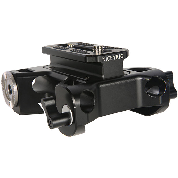 Kit Poignées En Cuir Avec Rosette ARRI Et Pince Pour Tige 15mm - Compatible DSLR Et Caméras - 180mm