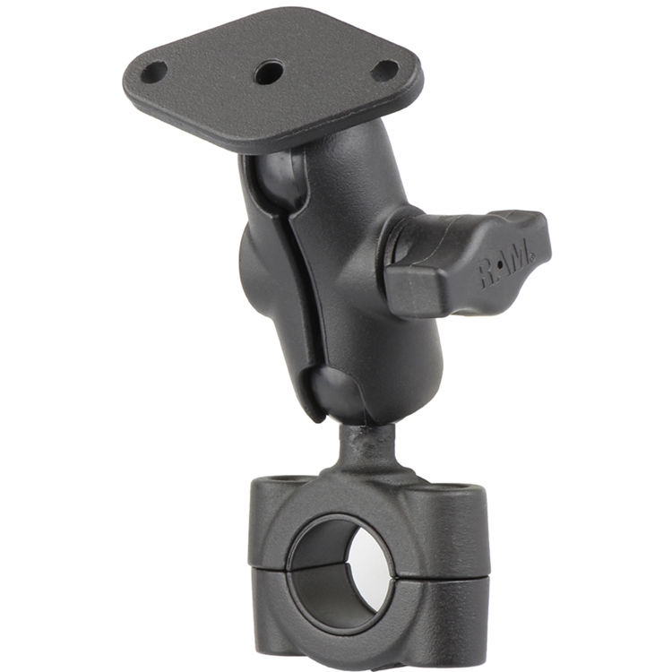 Supporto RAM Mount RAM-B-408-75-1-UN7U Per Manubrio Moto E Bici | Sistema X-Grip Per Smartphone | Diametro 1,9-2,54 Cm, Nero, Made In USA