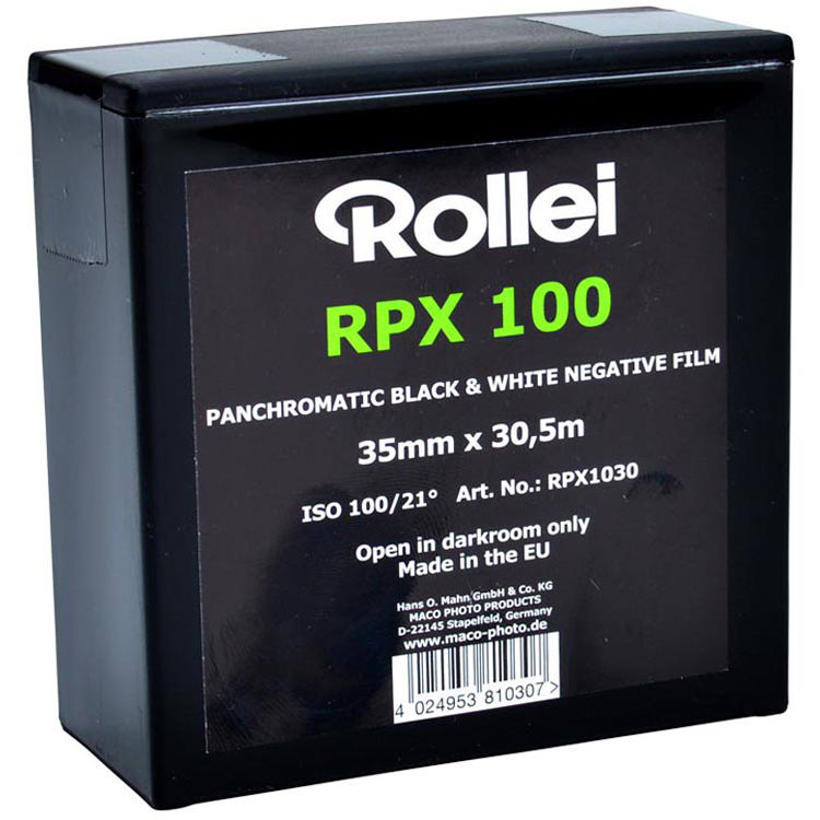 Rollei RPX 100 Pellicola In Bianco E Nero 120 - Set Da 3 Rulli, Grana Fine E Alto Contrasto Per Fotografia Analogica