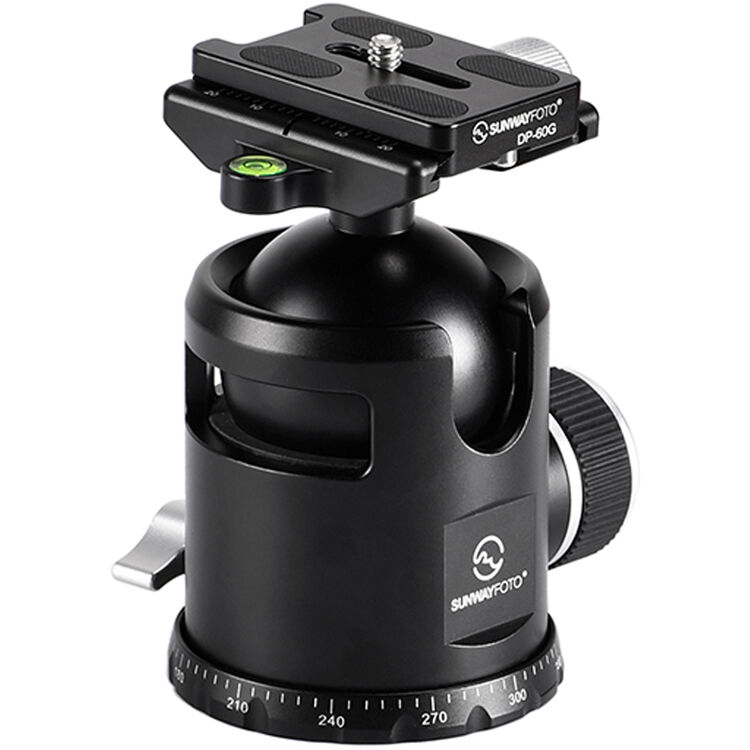 SUNWAYFOTO FB-52 52 Mm Stativ-Kugelkopf, Arca-kompatibel, 20 Kg Maximale Traglast Sunway