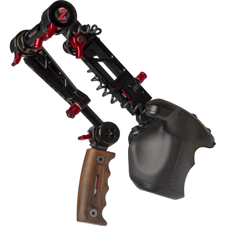 Base Plate Zacuto Dual Trigger Avec Une En Bois - Pour Canon/Sony - Occasion US