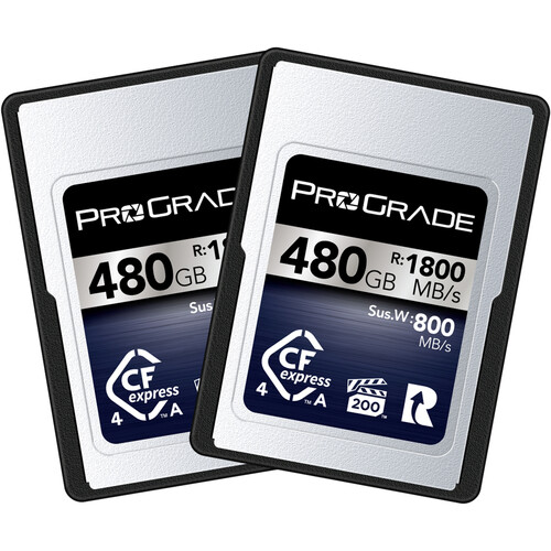 Compare ProGrade Digital 240GB CFexpress 2.0 Type A Gold Memory